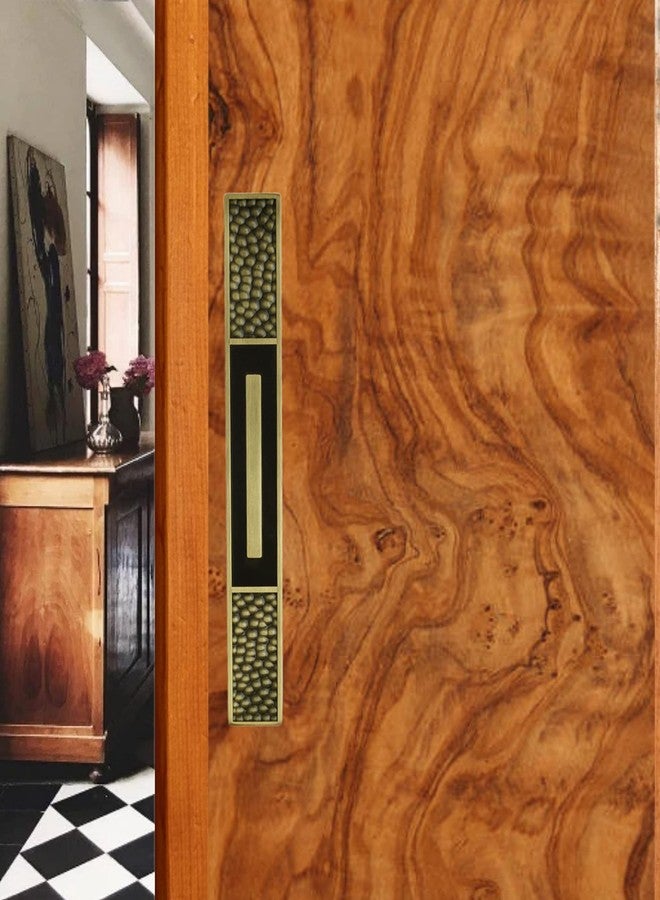 فاست مقبض سحب باب رئيسي من النحاس العتيق والأسود من فاست، مقاس 8 بوصات، قطعة واحدة، طراز DH61Z - Image 1